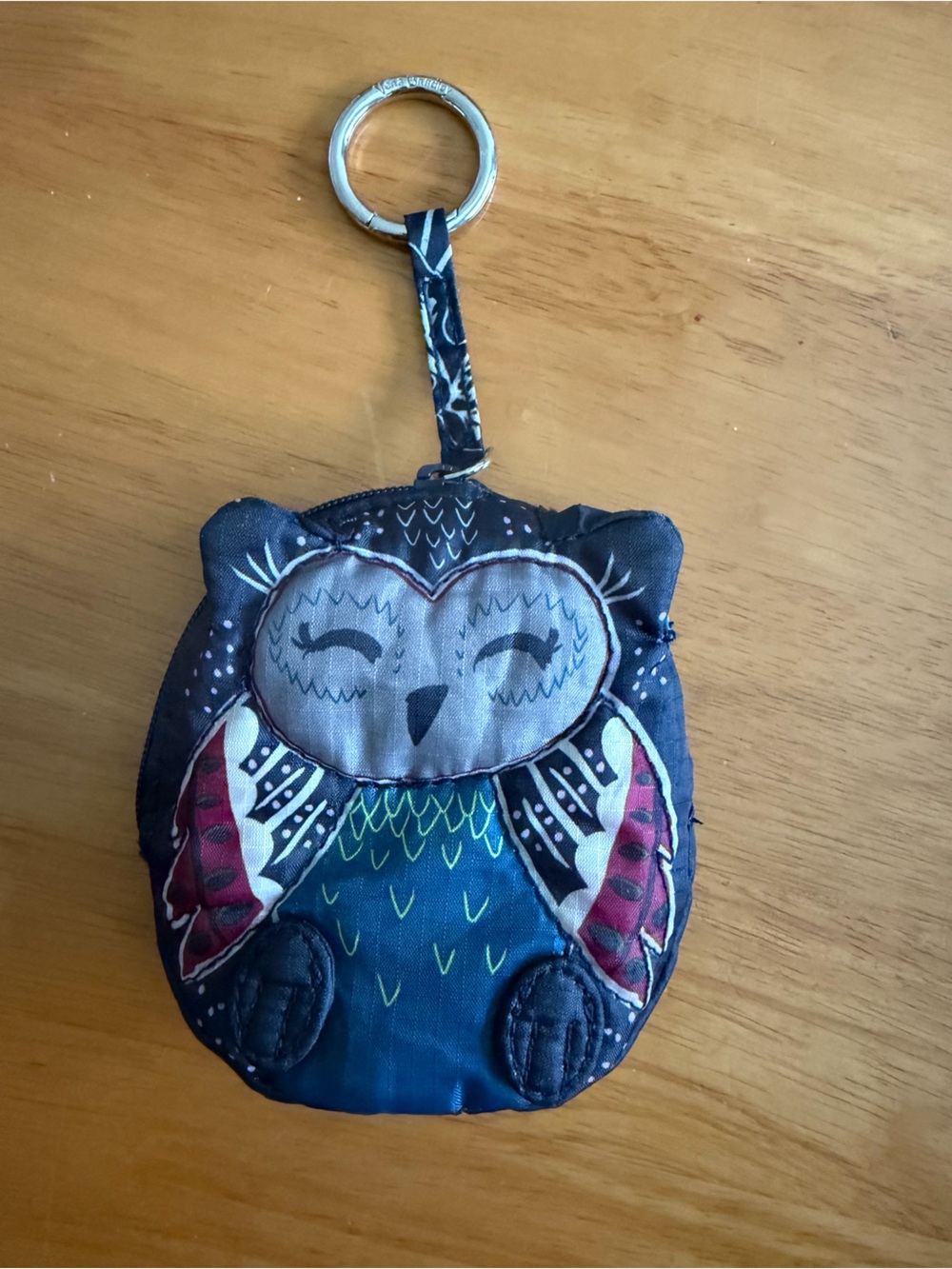 NWOT. Vera Bradley owl coin case. Bag charm.